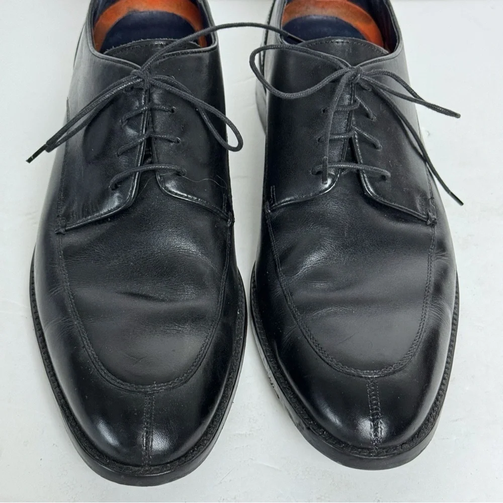 Cole Haan Men's Lenox Hill Black Leather Split-Toe Oxford Sz 10